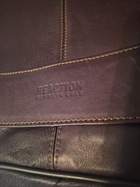 Kenneth Cole Reaction Dark Brown Leather Bag